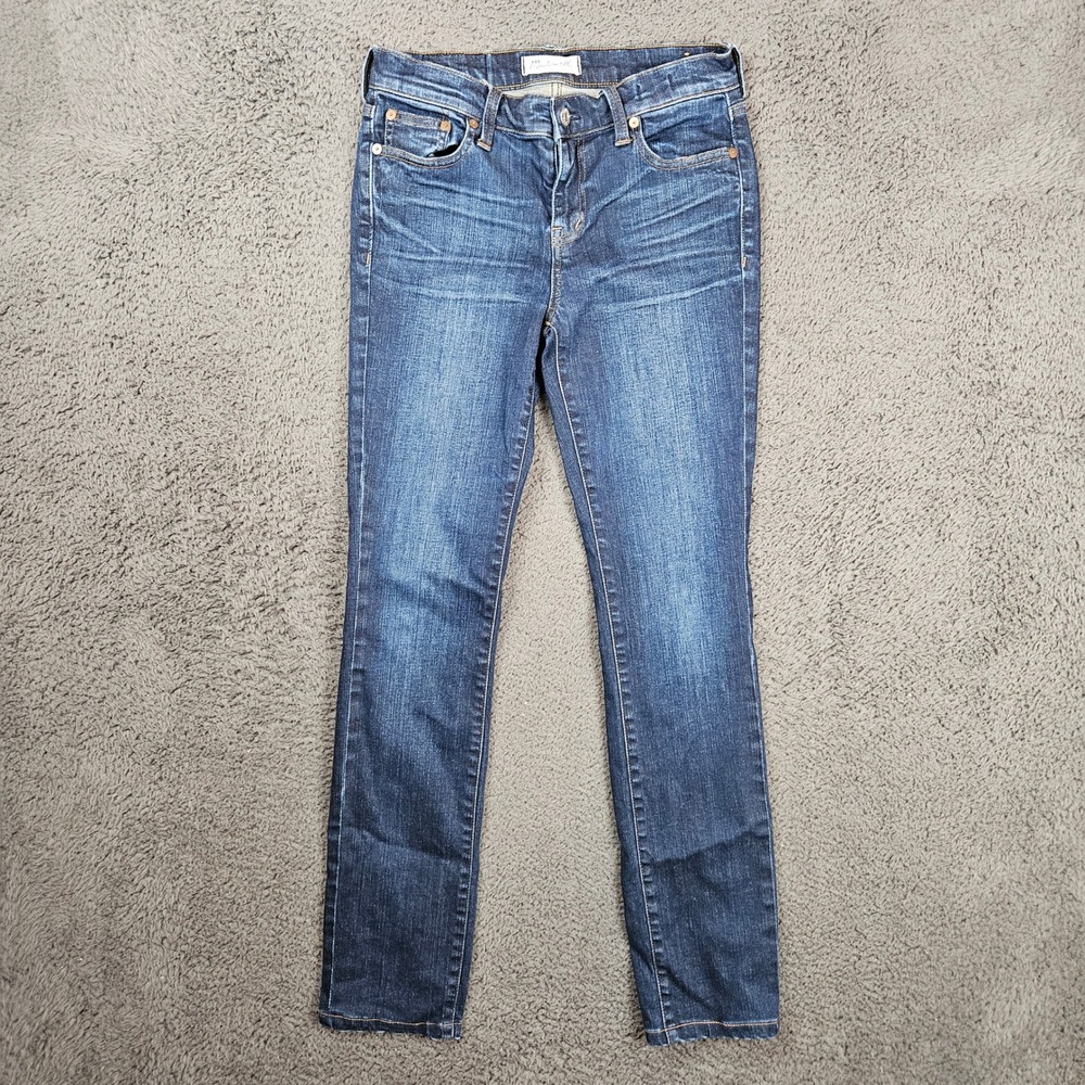 Madewell Womens 26  Alley Straight Jeans Dark Indigo Wash B1555 Womens Denim